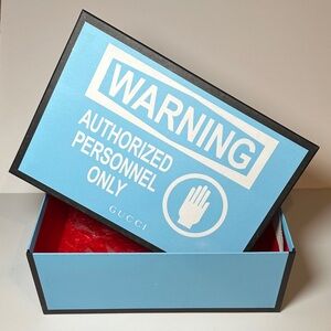 GUCCI | Authentic Rare Blue and Red Warning Gift Box